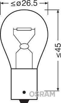 Ampoule OSRAM 2 ✕ PY21W - ref. 7507LDA-02B
