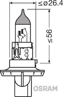 Lâmpada OSRAM 1 ✕ H13 - ref. 9008