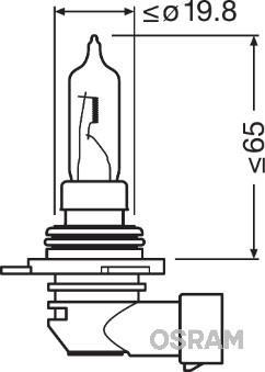 Lâmpada OSRAM  ORIGINAL - 9011