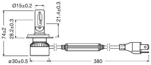 Lámpara, faros antiniebla OSRAM LED - ref. 64193DWXTR