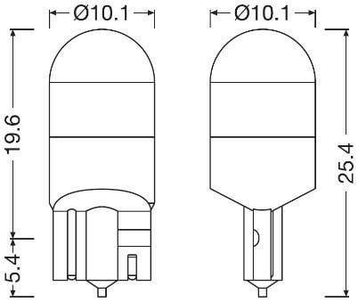 Ampoule, feu plafonnier OSRAM LED LEDriving® SL - 2825DWP-02B