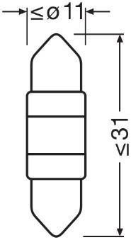 Ampoule, feu plafonnier OSRAM LED - ref. 6438DWP-01B