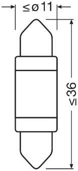 Ampoule, feu plafonnier OSRAM LED - ref. 6418DWP-01B