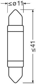 Ampoule, feu plafonnier OSRAM LED LEDriving® SL - 6413DWP-01B