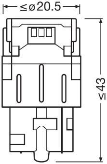 Ampoule OSRAM LED LEDriving® SL - 7505DRP-02B