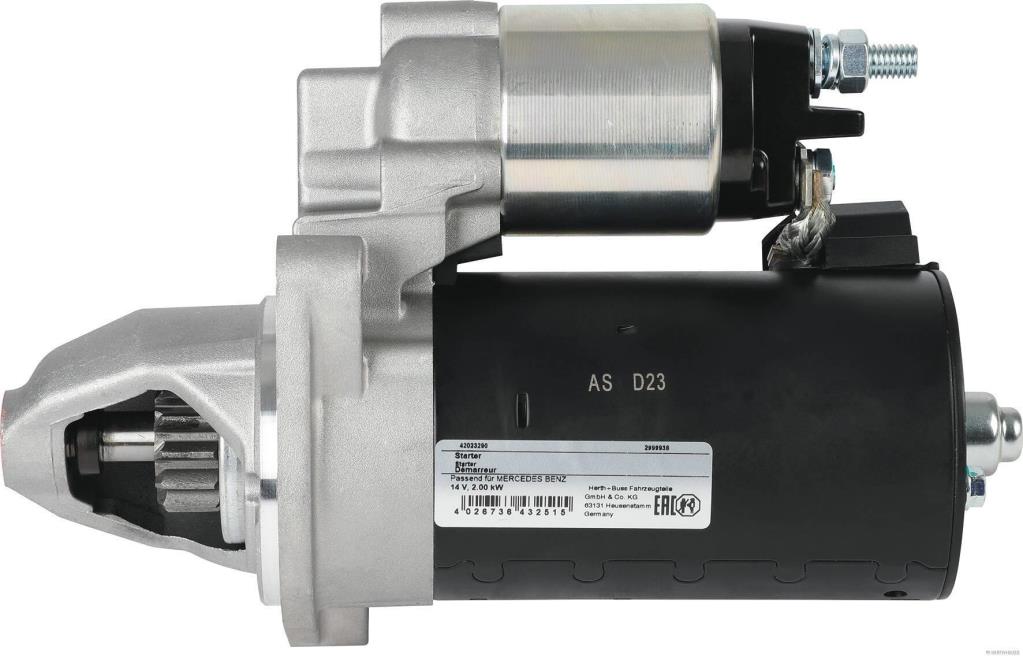 Motor de arranque HERTH+BUSS ELPARTS 42023290