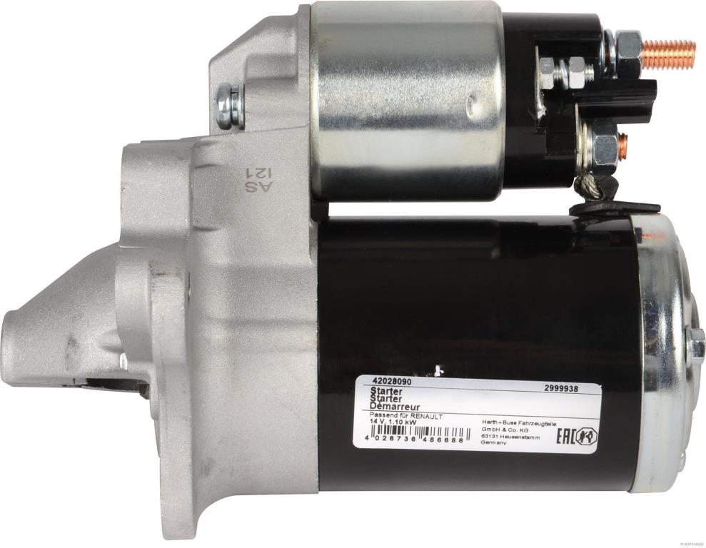 Démarreur HERTH+BUSS ELPARTS 42028090