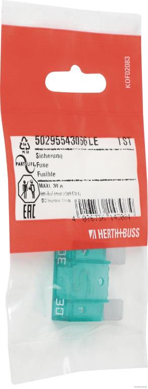 Fusible (de voiture) HERTH+BUSS ELPARTS ref. 50295543066