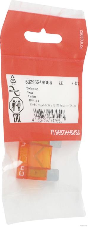 Fusible (de voiture) HERTH+BUSS ELPARTS ref. 50295544066