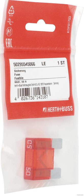 Fusible HERTH+BUSS ELPARTS ref. 50295545066
