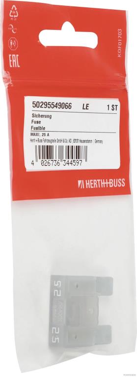 Fusible HERTH+BUSS ELPARTS ref. 50295549066