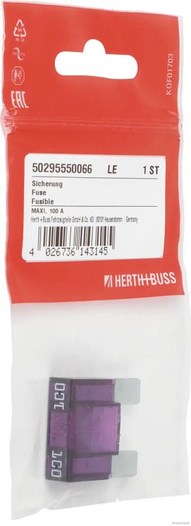 Fusible HERTH+BUSS ELPARTS ref. 50295550066
