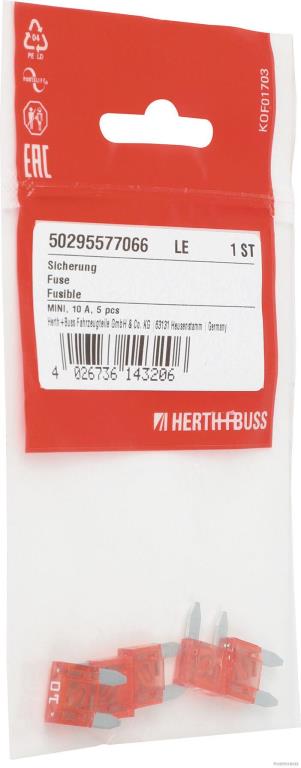 Fusible HERTH+BUSS ELPARTS ref. 50295577066