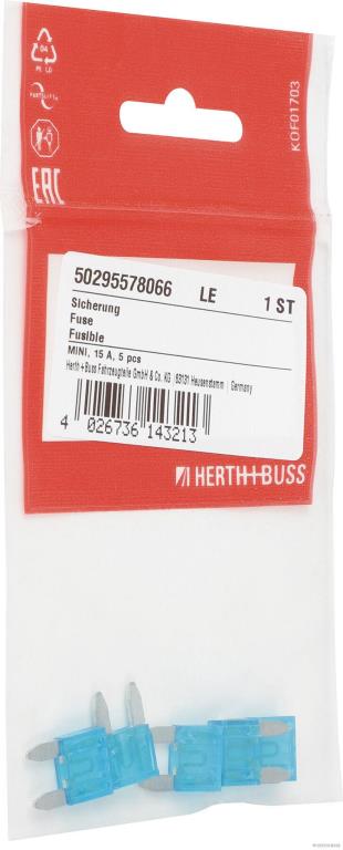 Fusible HERTH+BUSS ELPARTS ref. 50295578066