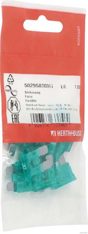 Fusible (de voiture) HERTH+BUSS ELPARTS ref. 50295830066