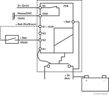 Interruptor principal, bateria HERTH+BUSS ELPARTS ref. 70465072