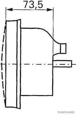 Luz traseira HERTH+BUSS ELPARTS ref. 83840186