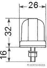 Foco iluminação de matrícula HERTH+BUSS ELPARTS ref. 84750016