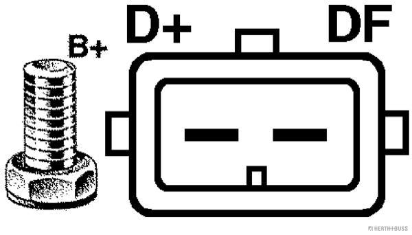 Alternador HERTH+BUSS ELPARTS ref. 32044681