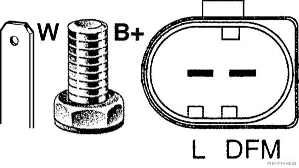 Alternateur HERTH+BUSS ELPARTS 32439733