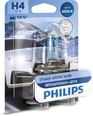 Ampoule, projecteur longue portée PHILIPS 1 ✕ H4 - ref. 12342WVUB1
