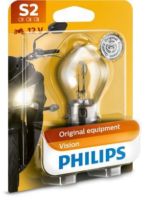 Lâmpada, farol de longo alcance PHILIPS 1 ✕ S2 Vision Moto - 12728BW