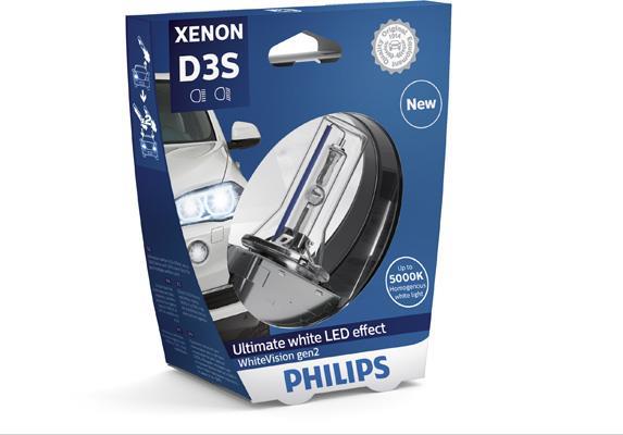Ampoule Xénon PHILIPS 1 ✕ D3S - ref. 42403WHV2S1