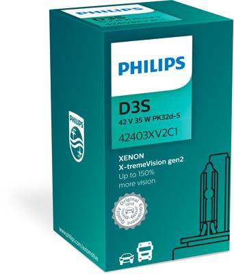 Ampoule Xénon PHILIPS 1 ✕ D3S - ref. 42403XV2C1