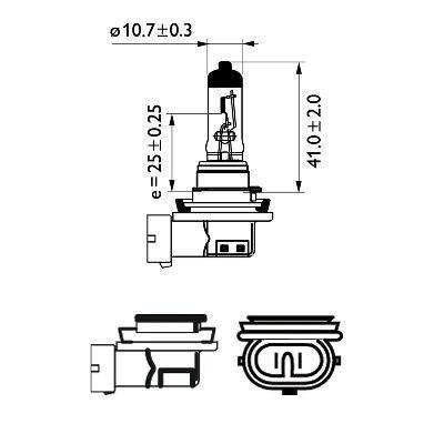 Ampoule PHILIPS 1 ✕ H11 - ref. 12362PRB1