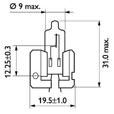 Ampoule PHILIPS 1 ✕ H2 Standard - 12311C1