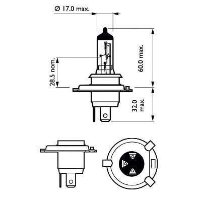 Lámpara, faro de carretera PHILIPS ref. 12644LLC1