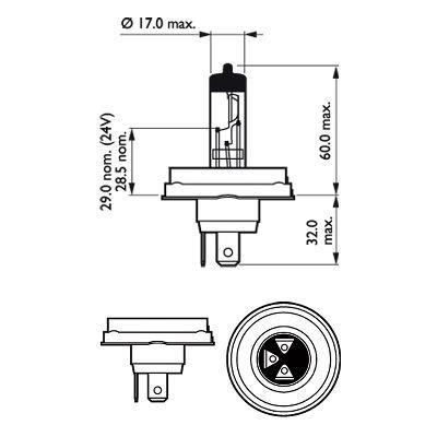 Lâmpada PHILIPS R2 - ref. 12475C1