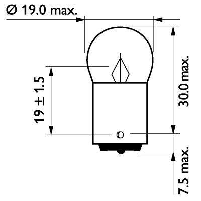 Ampoule PHILIPS 1 ✕ R5W - ref. 13821MLCP