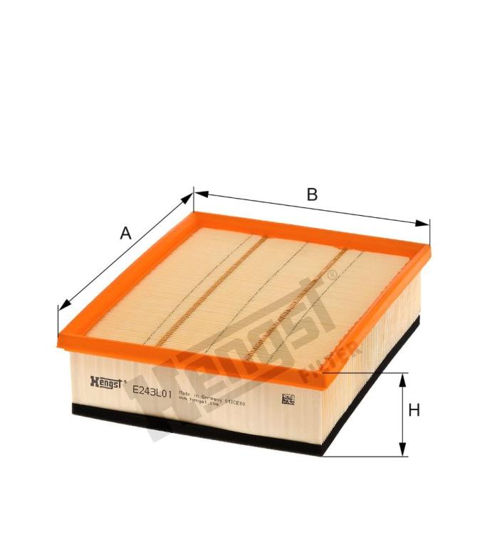 Filtre à air HELLA HENGST E243L01
