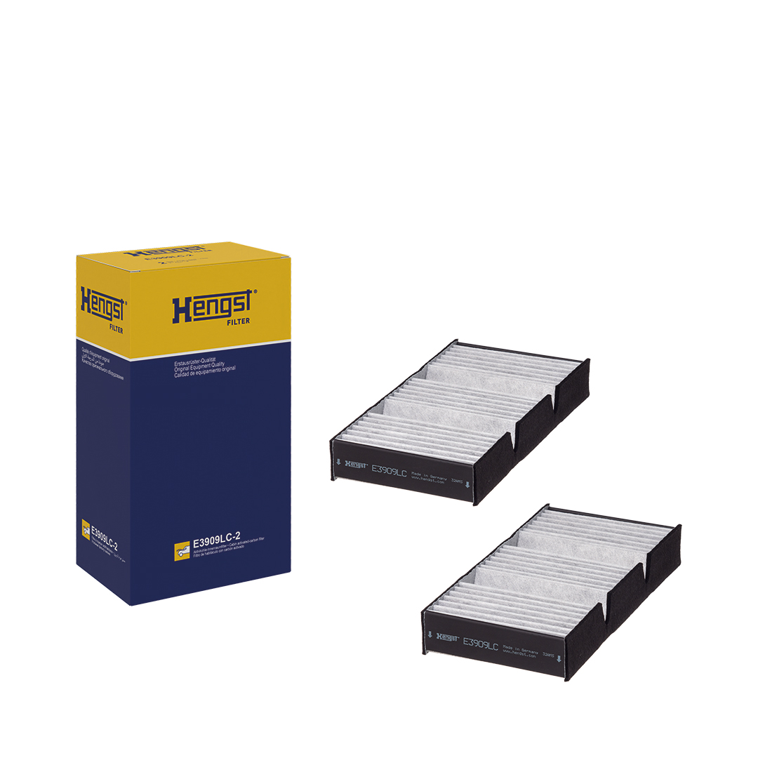 Filtre d'habitacle (Filtre à pollen) HELLA HENGST  ref. E3909LC-2