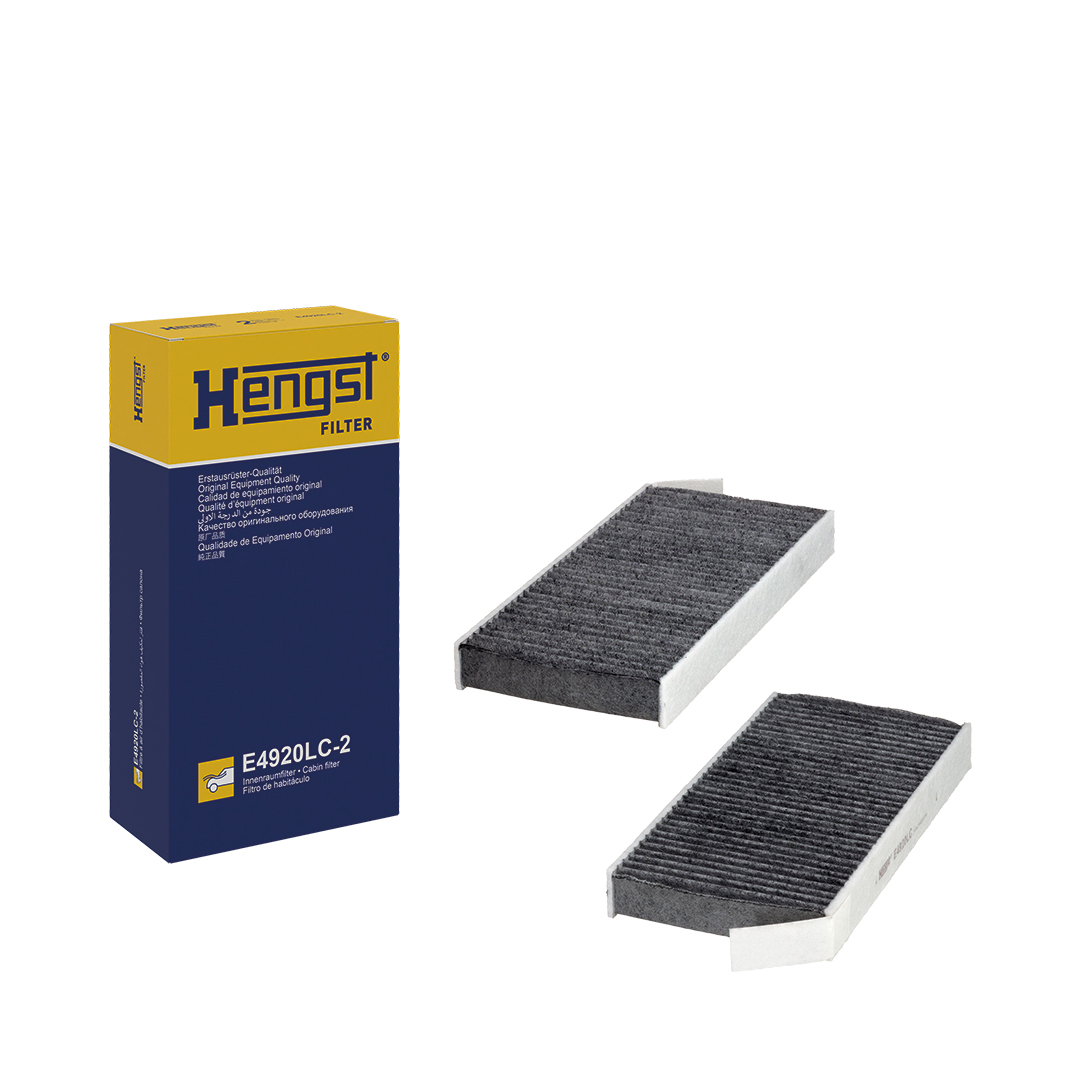 Filtre d'habitacle (Filtre à pollen) HELLA HENGST ref. E4920LC-2