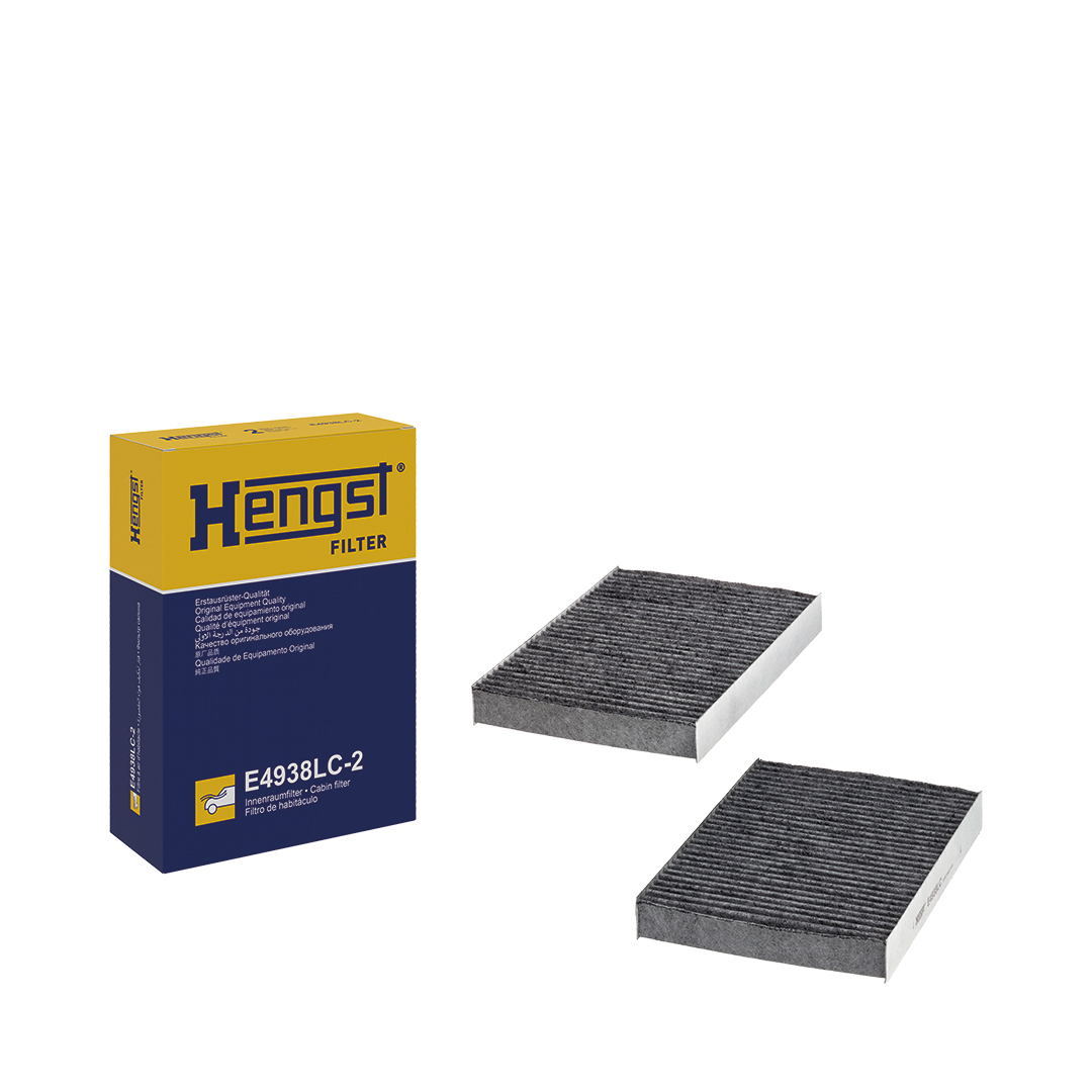 Filtre d'habitacle (Filtre à pollen) HELLA HENGST  ref. E4938LC-2