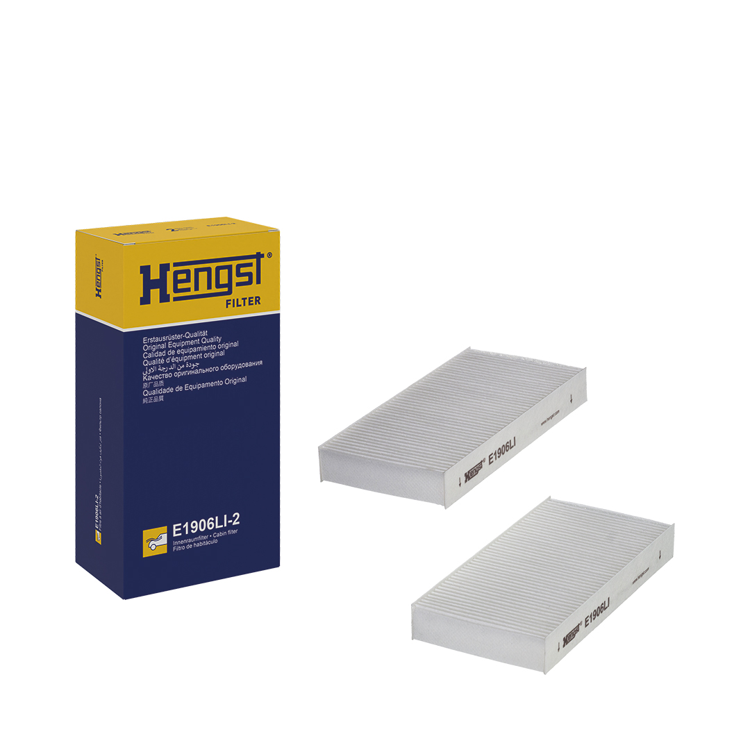 Filtre d'habitacle (Filtre à pollen) HELLA HENGST ref. E1906LI-2