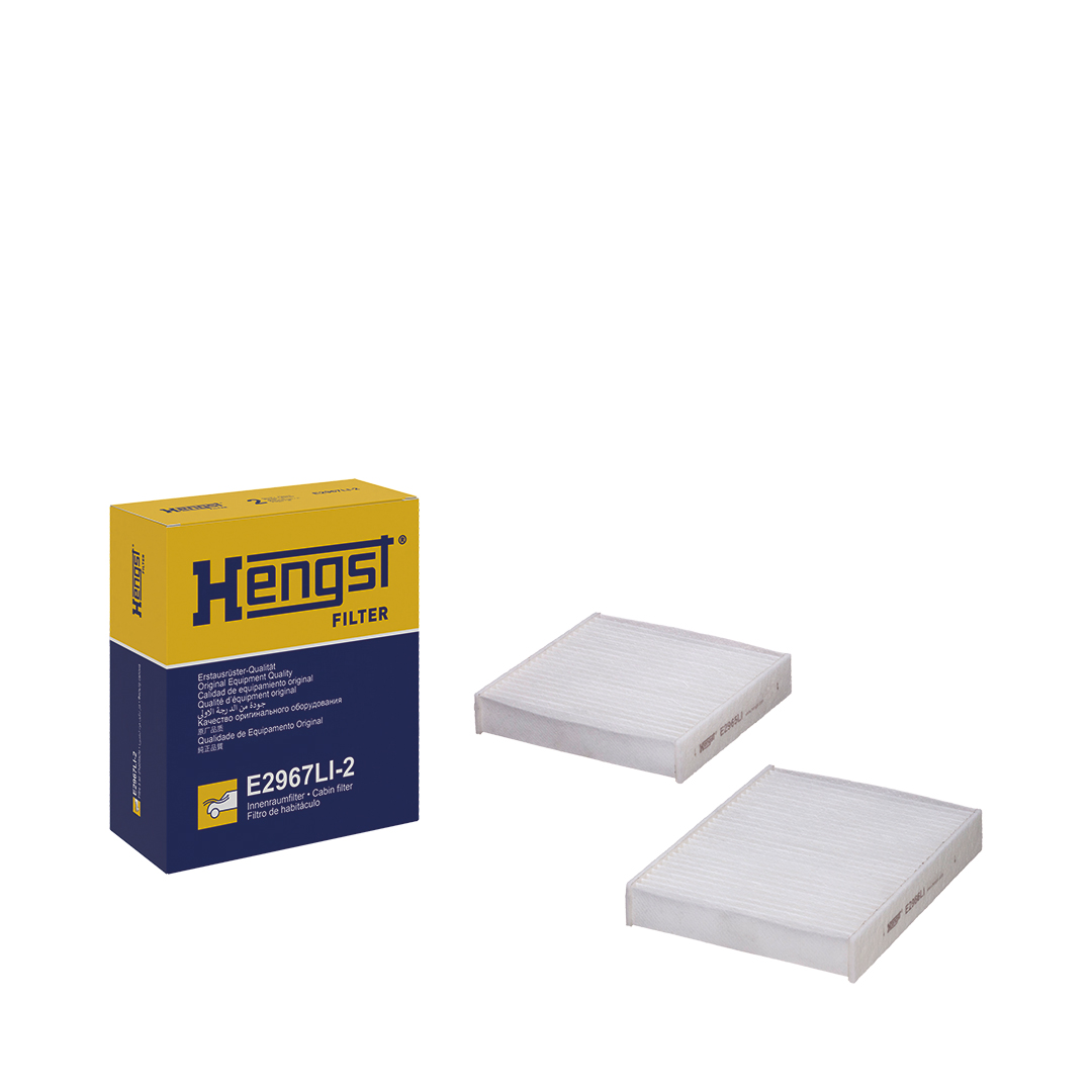 Filtre d'habitacle (Filtre à pollen) HELLA HENGST ref. E2967LI-2