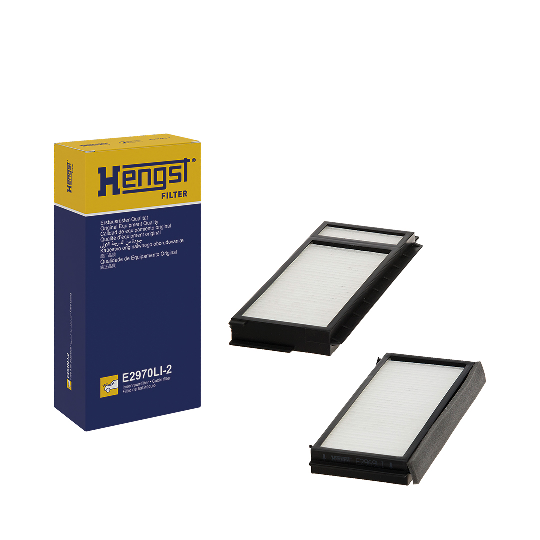Filtre d'habitacle (Filtre à pollen) HELLA HENGST ref. E2970LI-2