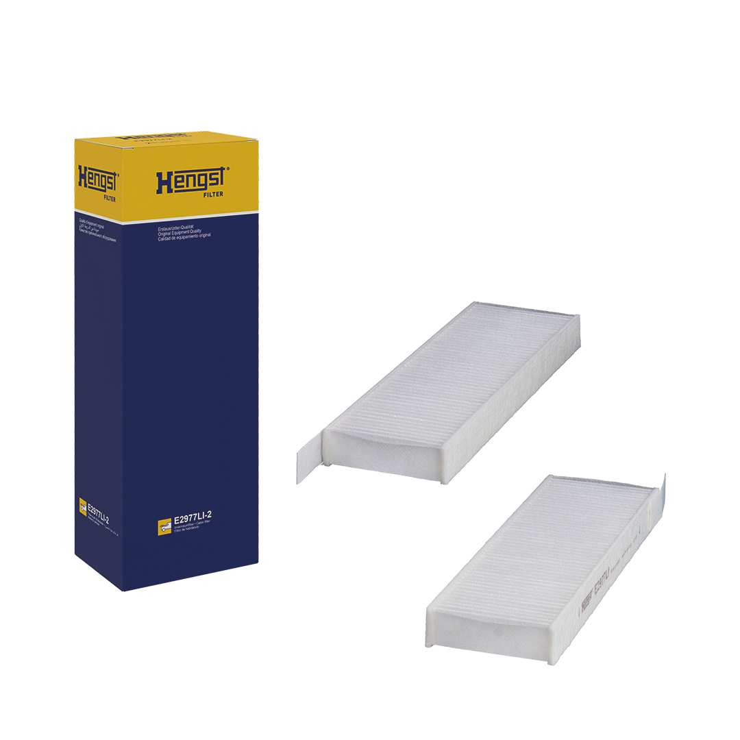 Filtre d'habitacle (Filtre à pollen) HELLA HENGST ref. E2977LI-2