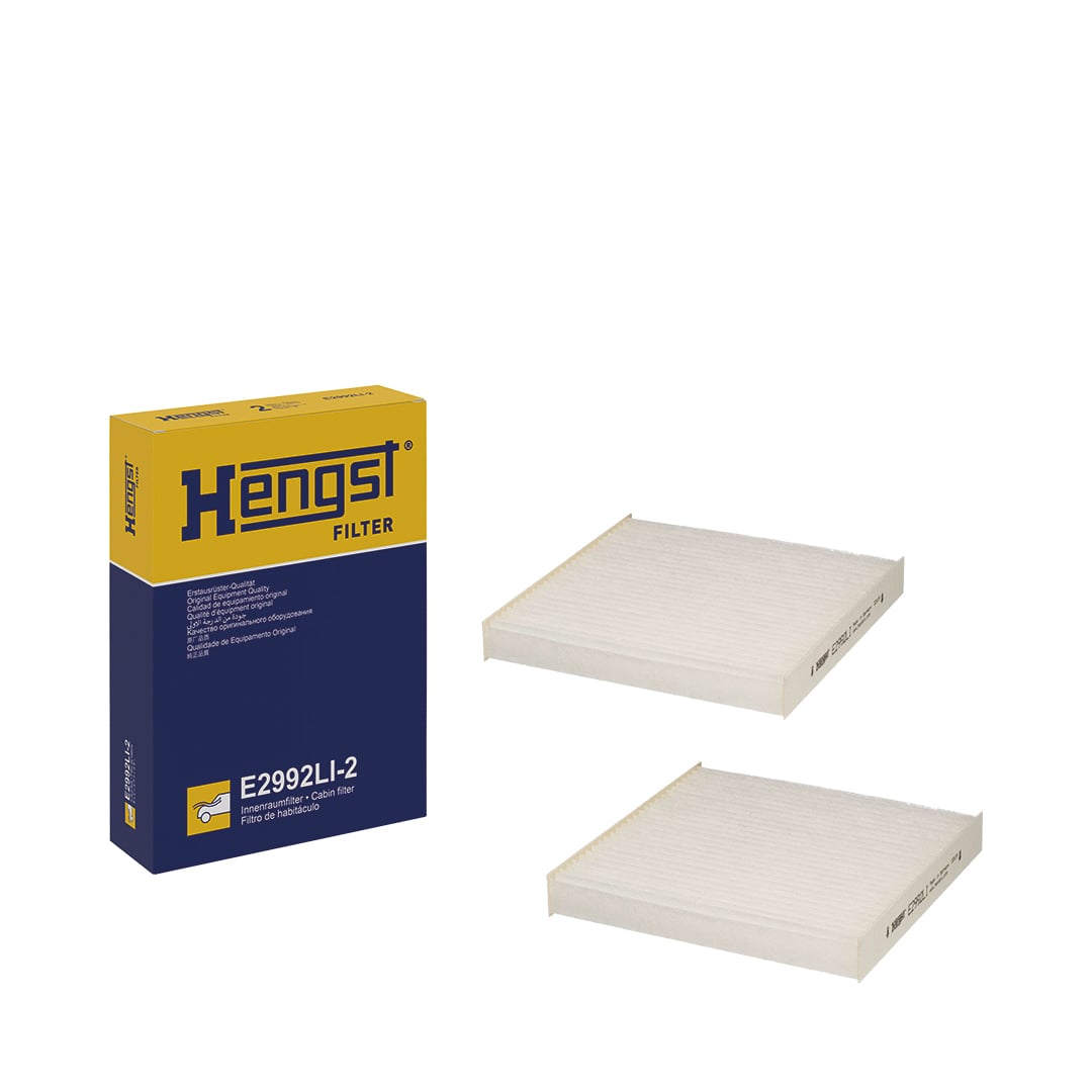 Filtre d'habitacle (Filtre à pollen) HELLA HENGST  ref. E2992LI-2