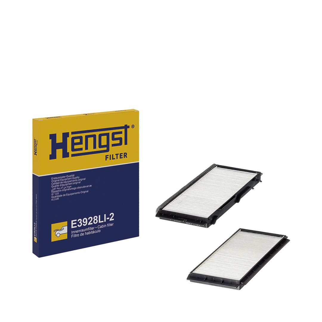 Filtre d'habitacle (Filtre à pollen) HELLA HENGST ref. E3928LI-2