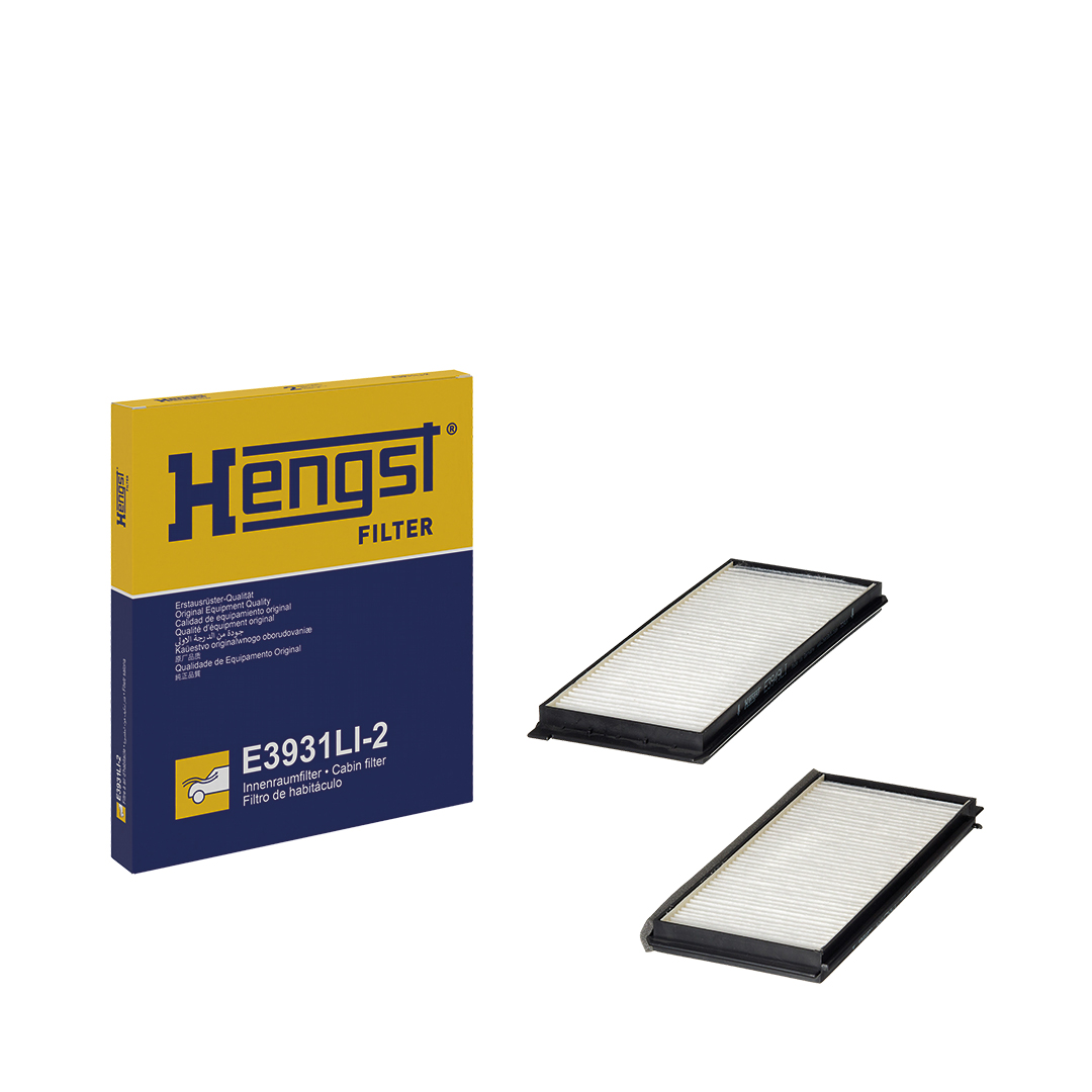 Filtre d'habitacle (Filtre à pollen) HELLA HENGST ref. E3931LI-2
