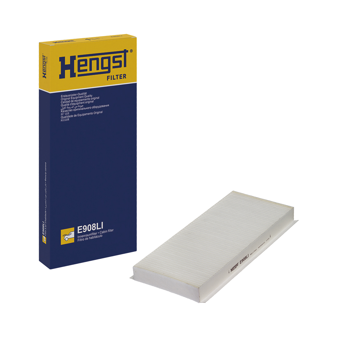 Filtre d'habitacle (Filtre à pollen) HELLA HENGST 10101310000 - ref. E908LI