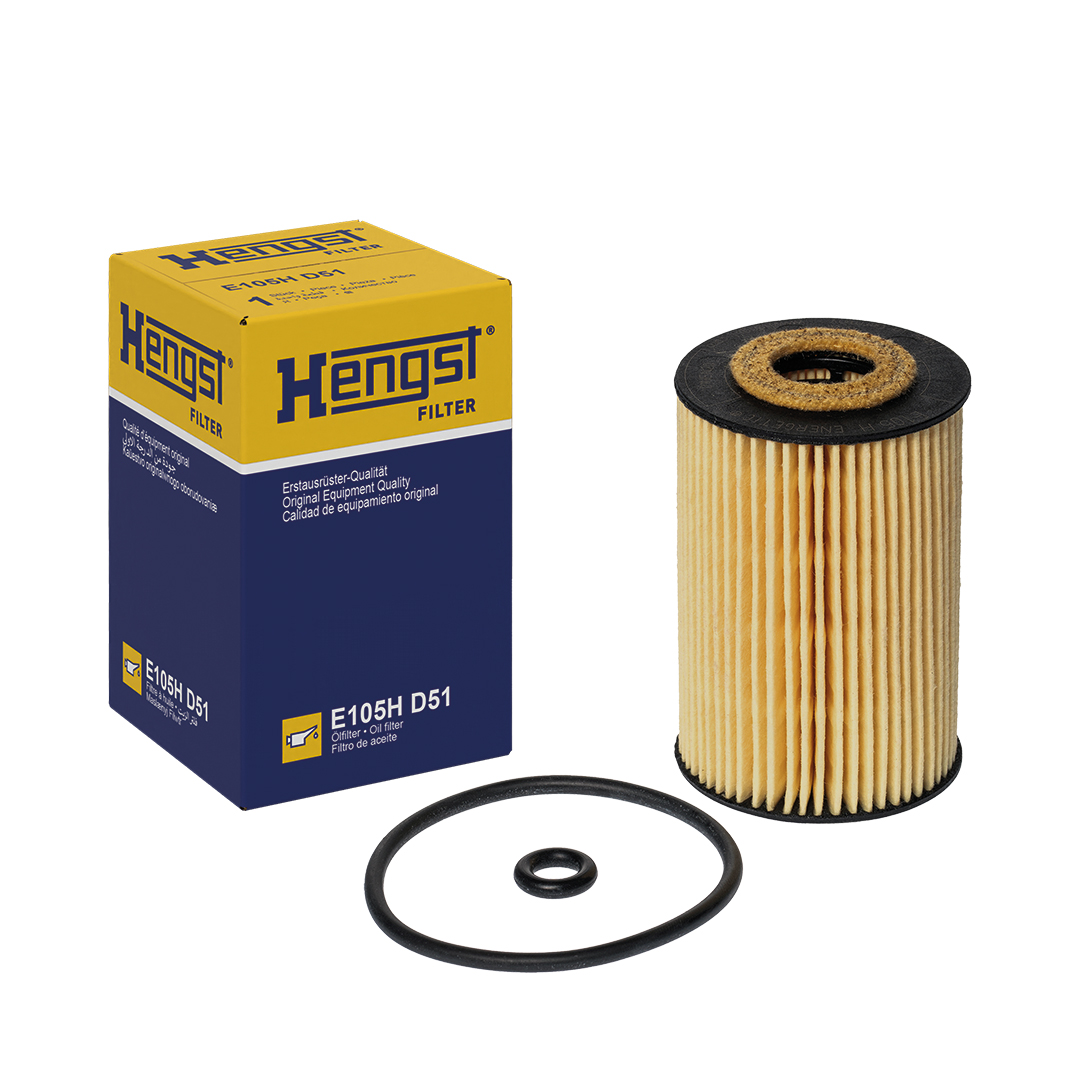 Filtro de aceite HELLA HENGST E105H D51