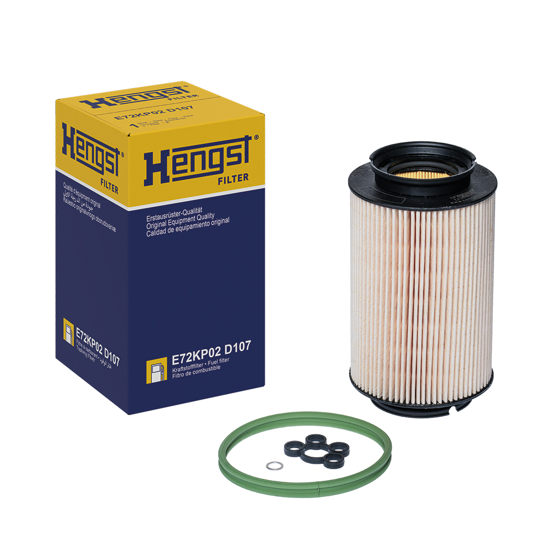 Filtre à carburant (Filtre à gasoil) HELLA HENGST ref. E72KP02 D107