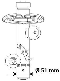 Amortisseur KYB Excel-G - ref. 3338015