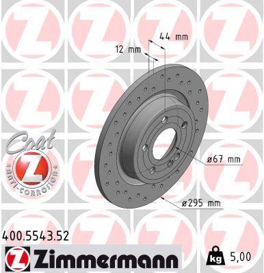 Discos de travão OTTO ZIMMERMANN GMBH ref. 400.5543.52
