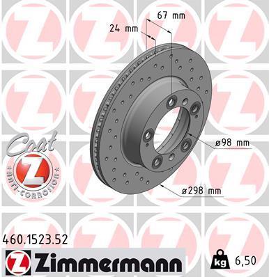 Discos de travão OTTO ZIMMERMANN GMBH ref. 460.1523.52